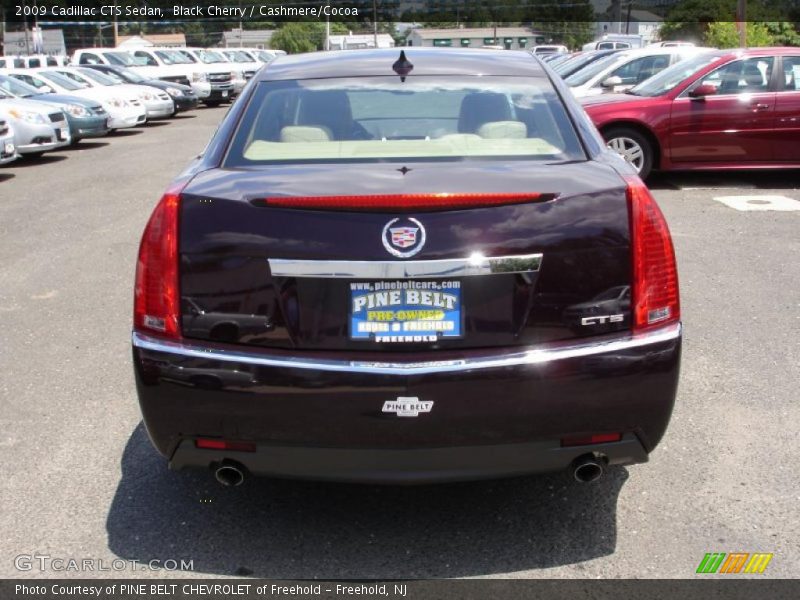 Black Cherry / Cashmere/Cocoa 2009 Cadillac CTS Sedan