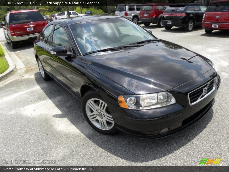Black Sapphire Metallic / Graphite 2007 Volvo S60 2.5T