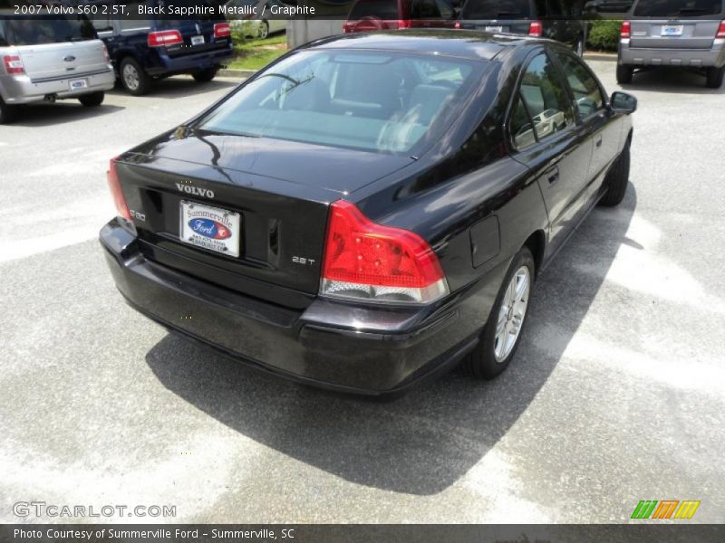 Black Sapphire Metallic / Graphite 2007 Volvo S60 2.5T