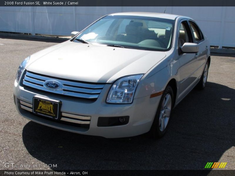 White Suede / Camel 2008 Ford Fusion SE
