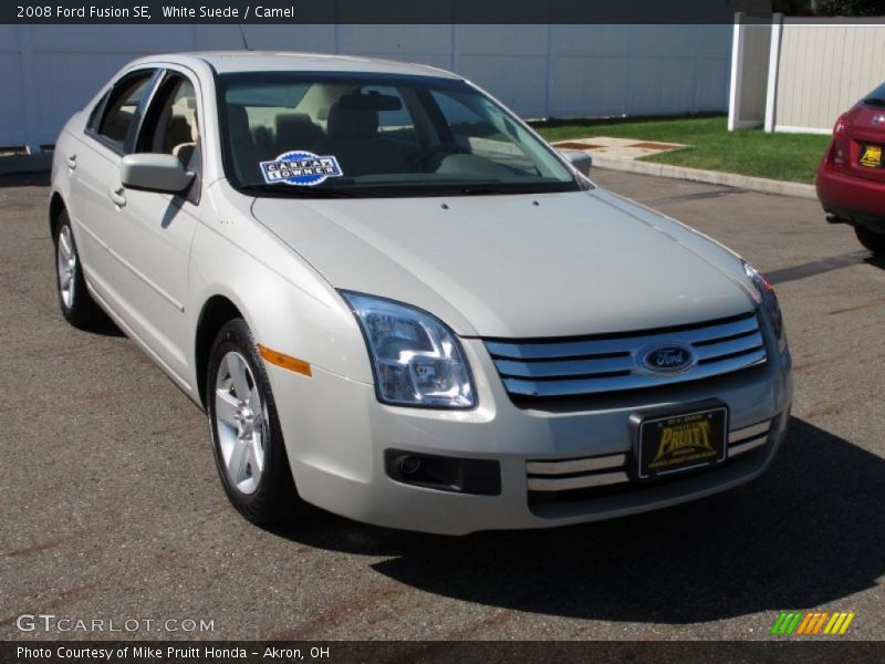 White Suede / Camel 2008 Ford Fusion SE