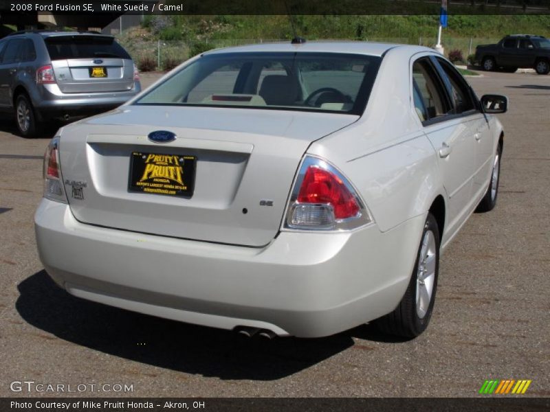 White Suede / Camel 2008 Ford Fusion SE