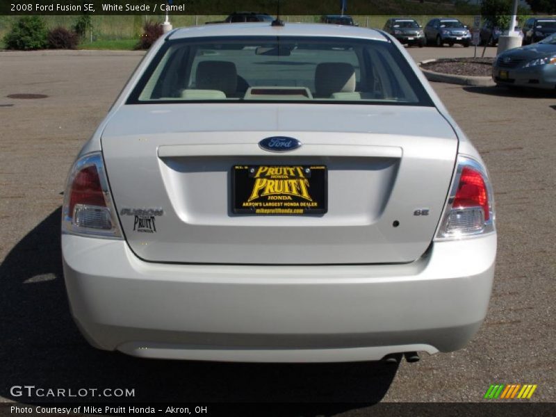 White Suede / Camel 2008 Ford Fusion SE