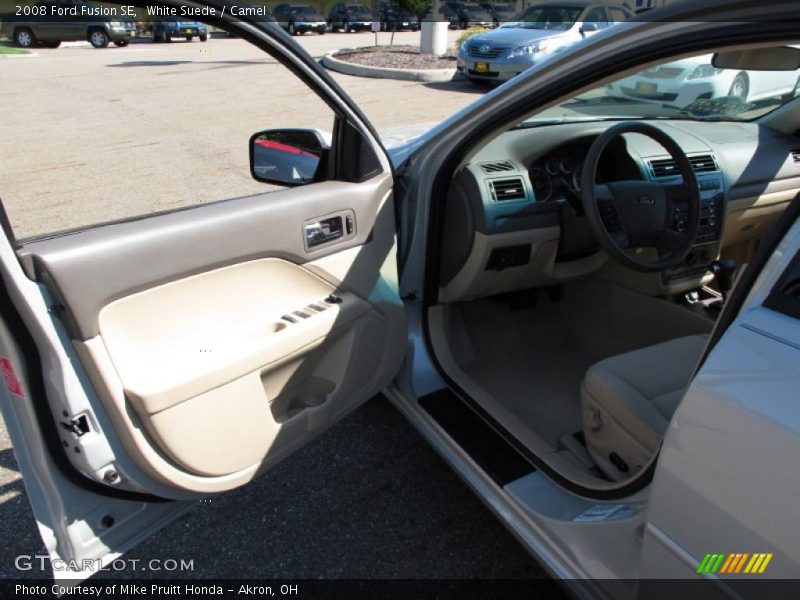 White Suede / Camel 2008 Ford Fusion SE