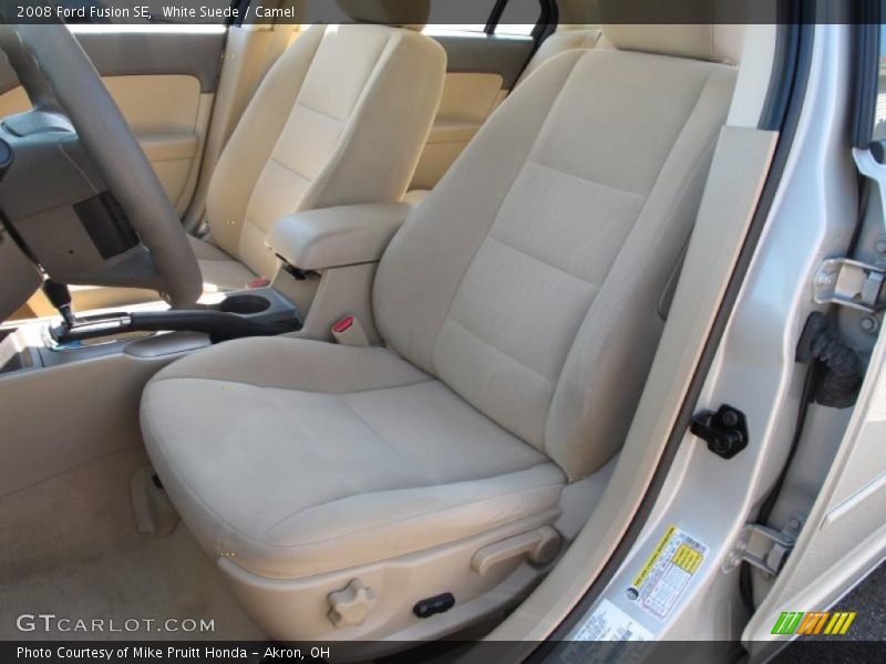 White Suede / Camel 2008 Ford Fusion SE