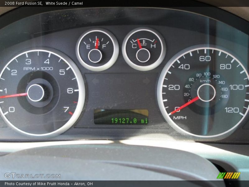 White Suede / Camel 2008 Ford Fusion SE