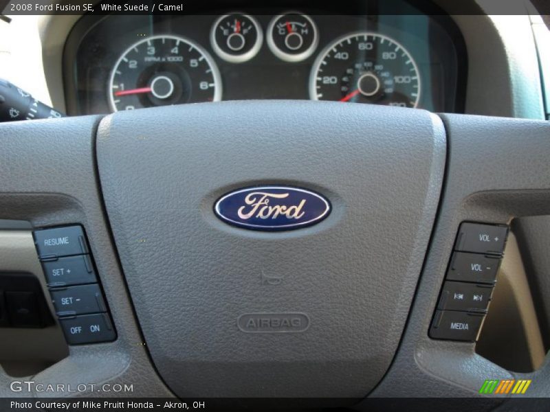 White Suede / Camel 2008 Ford Fusion SE