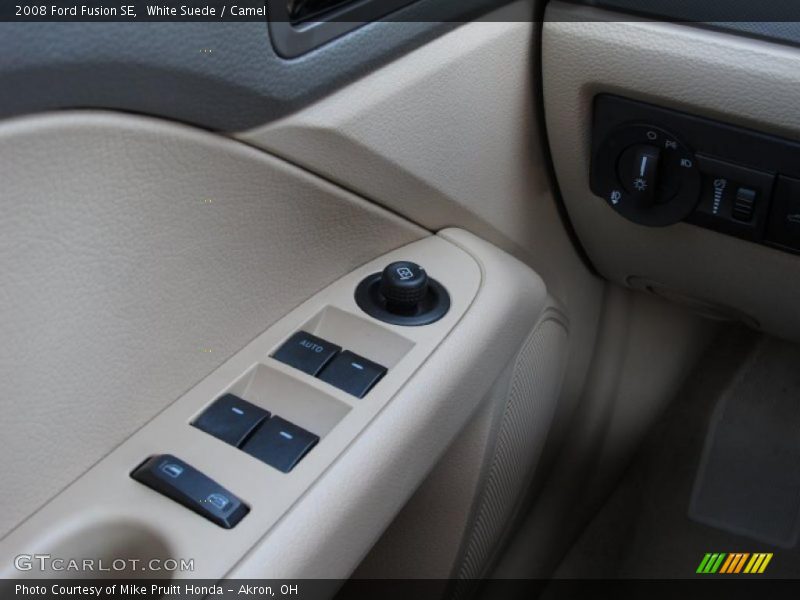 White Suede / Camel 2008 Ford Fusion SE
