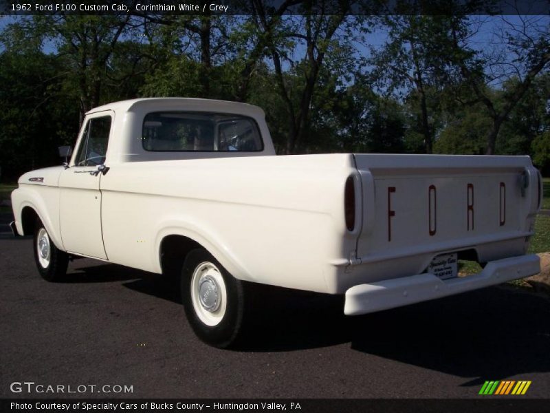 Corinthian White / Grey 1962 Ford F100 Custom Cab