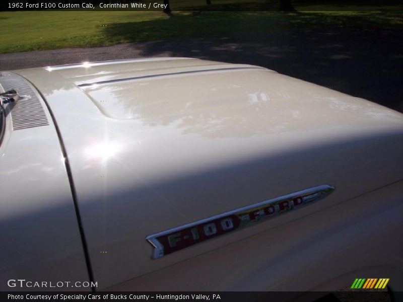 Corinthian White / Grey 1962 Ford F100 Custom Cab