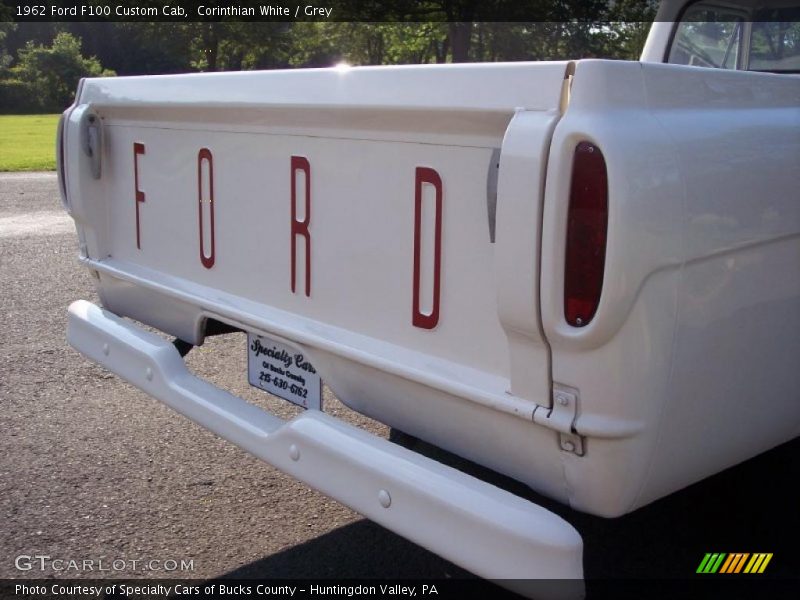 Corinthian White / Grey 1962 Ford F100 Custom Cab