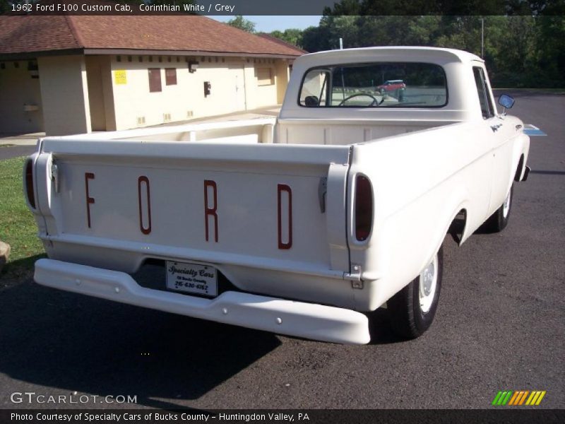 Corinthian White / Grey 1962 Ford F100 Custom Cab