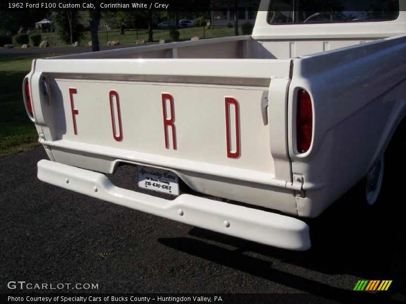Corinthian White / Grey 1962 Ford F100 Custom Cab