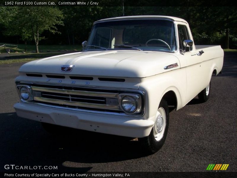 Corinthian White / Grey 1962 Ford F100 Custom Cab