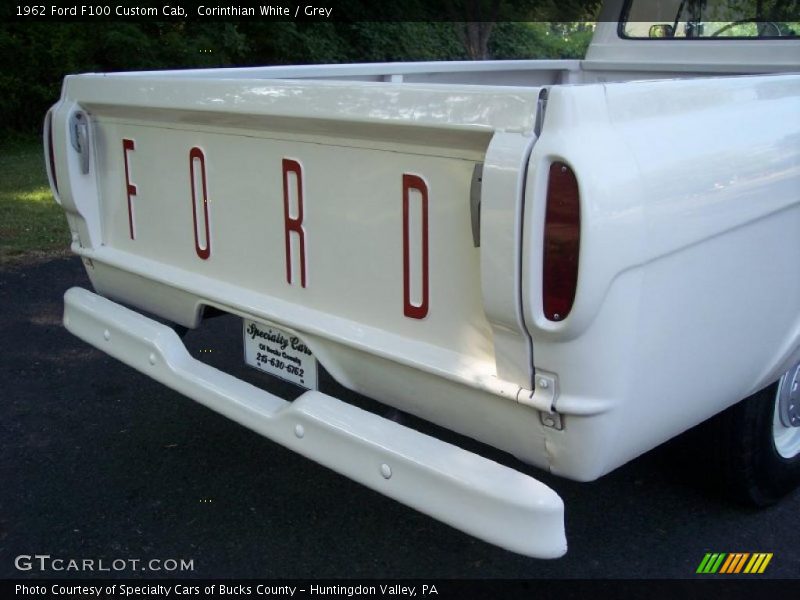 Corinthian White / Grey 1962 Ford F100 Custom Cab
