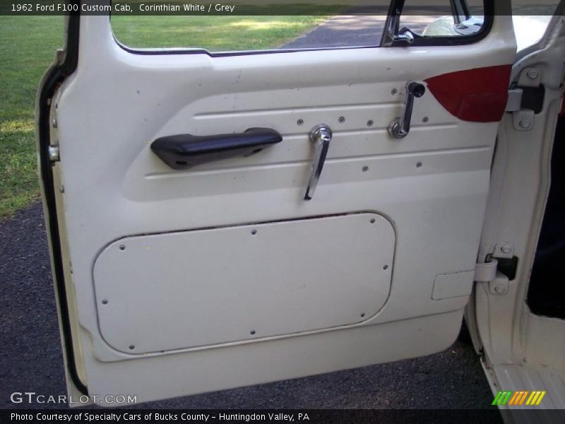 Corinthian White / Grey 1962 Ford F100 Custom Cab