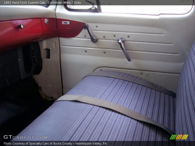 Corinthian White / Grey 1962 Ford F100 Custom Cab