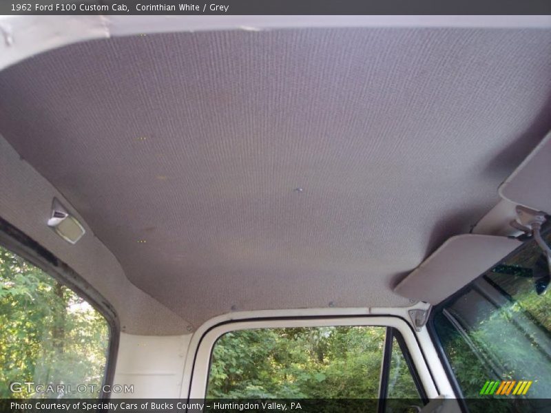 Corinthian White / Grey 1962 Ford F100 Custom Cab