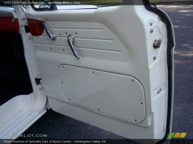 Corinthian White / Grey 1962 Ford F100 Custom Cab