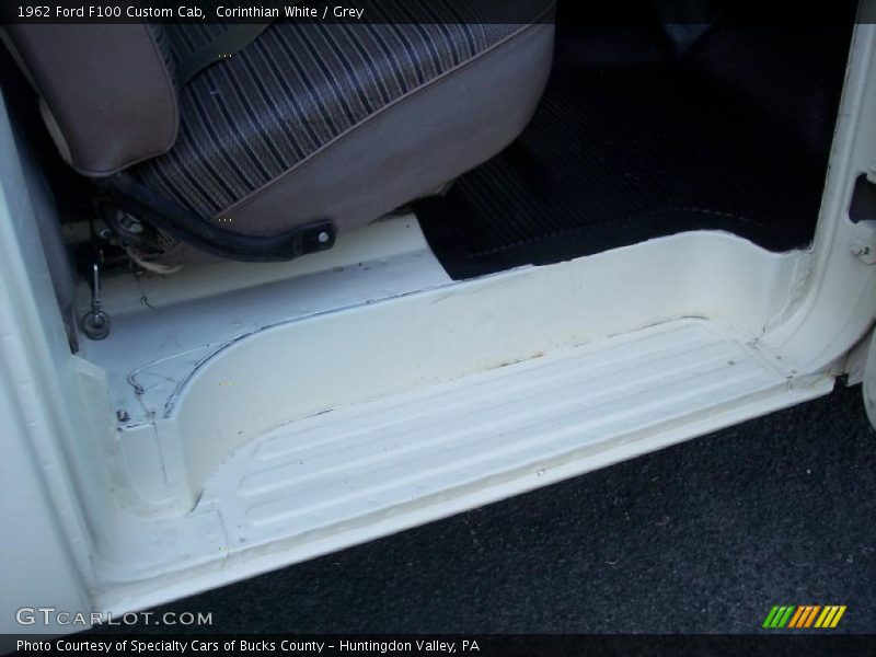Corinthian White / Grey 1962 Ford F100 Custom Cab