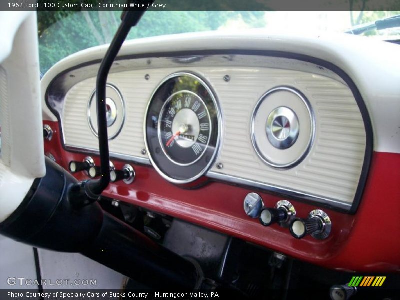 Corinthian White / Grey 1962 Ford F100 Custom Cab