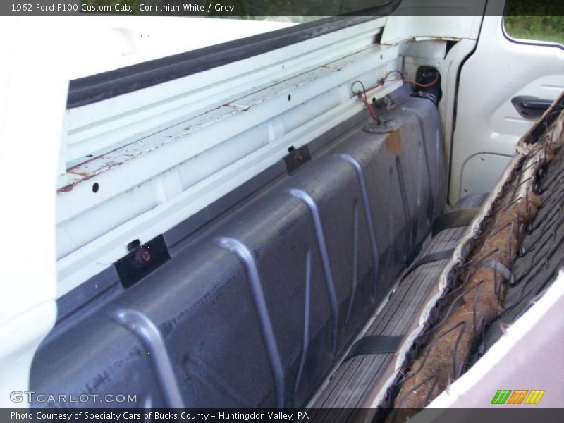 Corinthian White / Grey 1962 Ford F100 Custom Cab