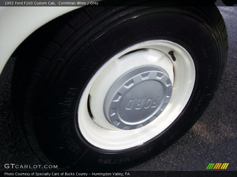 Corinthian White / Grey 1962 Ford F100 Custom Cab