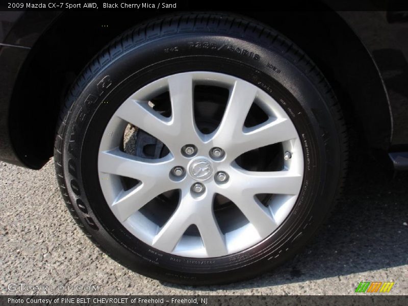 Black Cherry Mica / Sand 2009 Mazda CX-7 Sport AWD