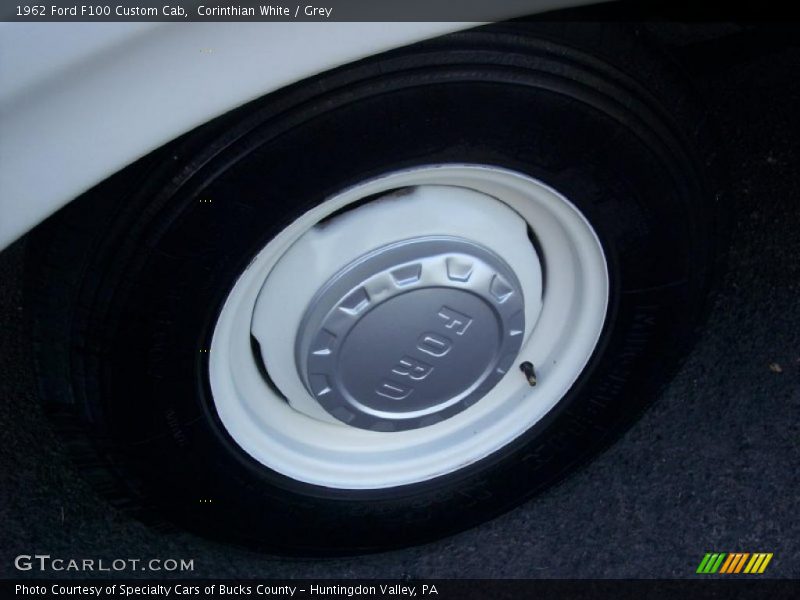 Corinthian White / Grey 1962 Ford F100 Custom Cab
