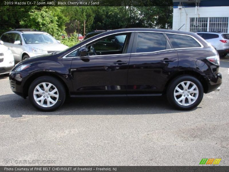 Black Cherry Mica / Sand 2009 Mazda CX-7 Sport AWD