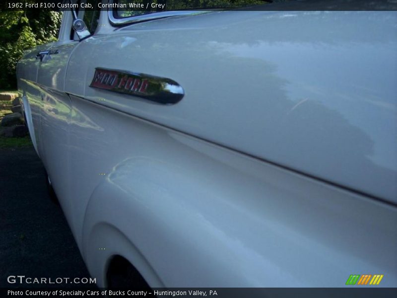 Corinthian White / Grey 1962 Ford F100 Custom Cab