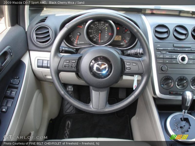 Black Cherry Mica / Sand 2009 Mazda CX-7 Sport AWD