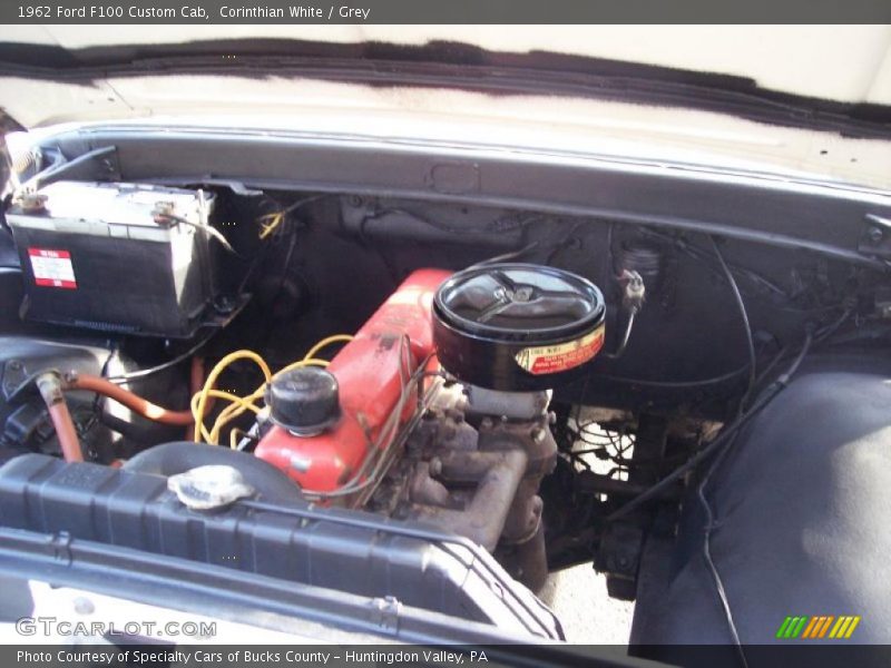 Corinthian White / Grey 1962 Ford F100 Custom Cab
