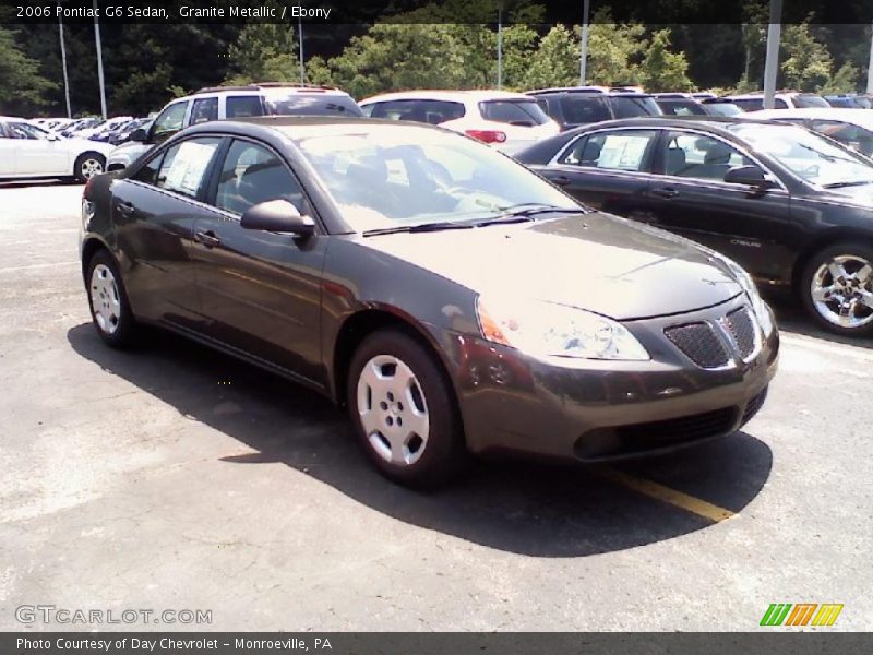 Granite Metallic / Ebony 2006 Pontiac G6 Sedan