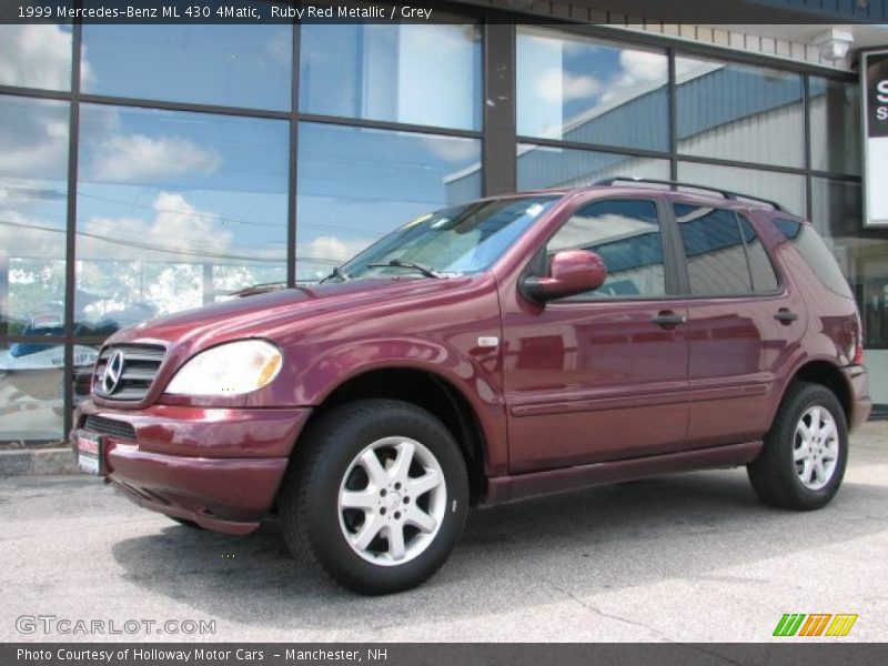 Ruby Red Metallic / Grey 1999 Mercedes-Benz ML 430 4Matic