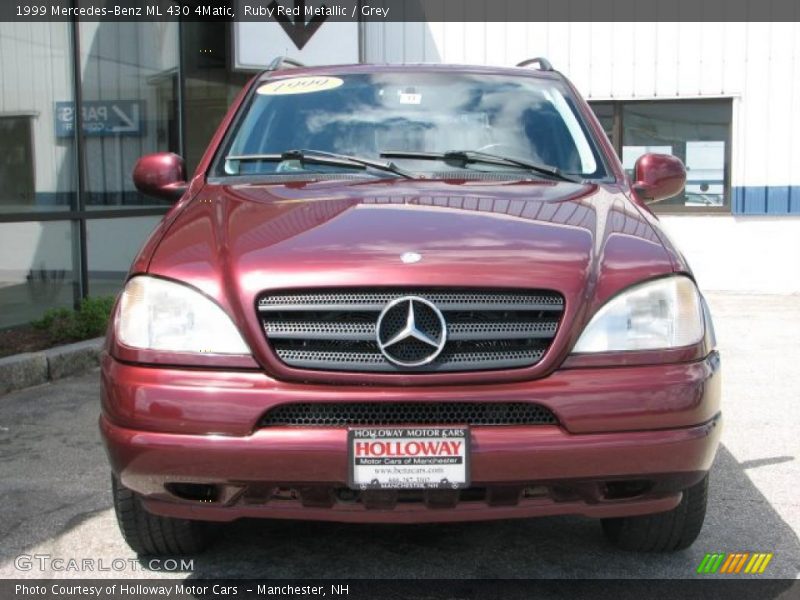 Ruby Red Metallic / Grey 1999 Mercedes-Benz ML 430 4Matic