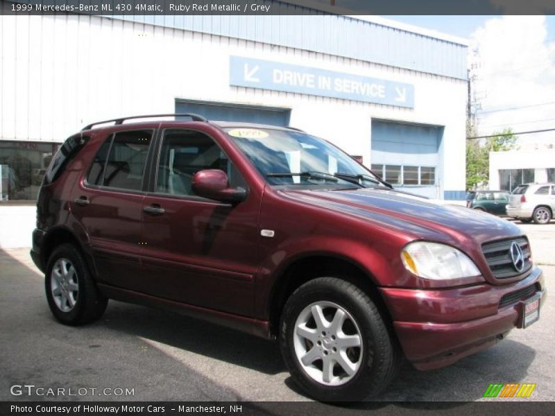 Ruby Red Metallic / Grey 1999 Mercedes-Benz ML 430 4Matic