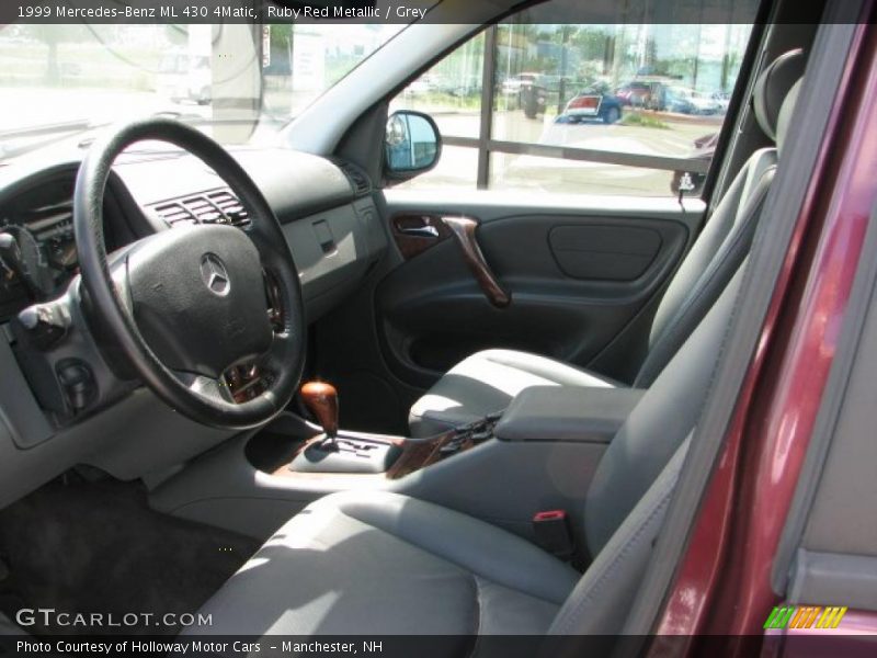 Ruby Red Metallic / Grey 1999 Mercedes-Benz ML 430 4Matic