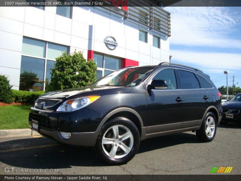 Black Diamond / Gray 2007 Hyundai Veracruz SE AWD