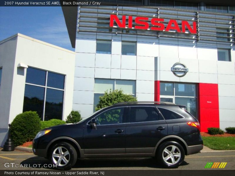 Black Diamond / Gray 2007 Hyundai Veracruz SE AWD