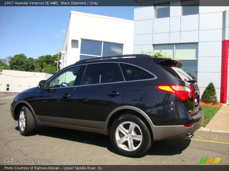 Black Diamond / Gray 2007 Hyundai Veracruz SE AWD