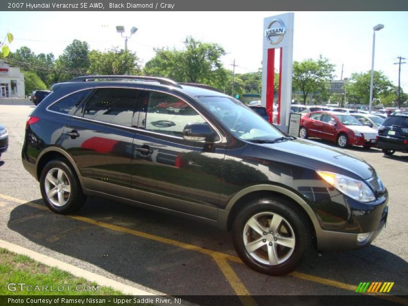 Black Diamond / Gray 2007 Hyundai Veracruz SE AWD