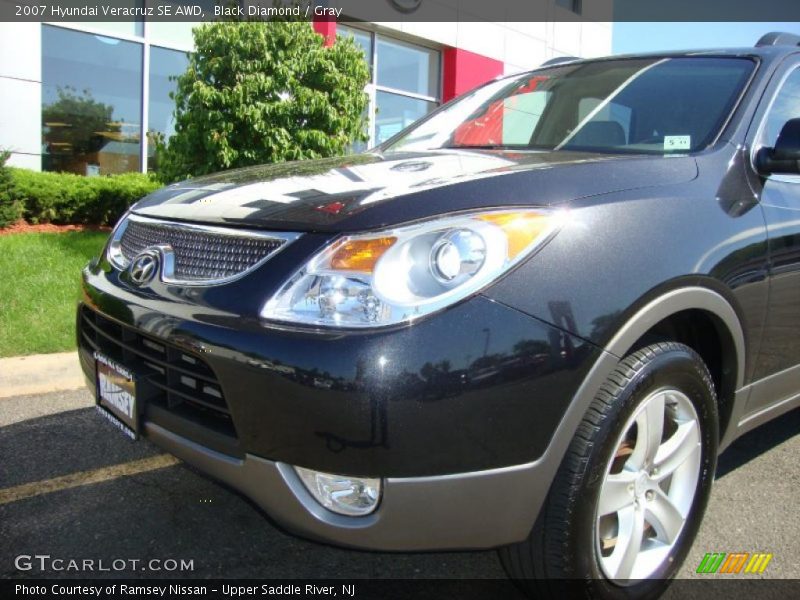 Black Diamond / Gray 2007 Hyundai Veracruz SE AWD