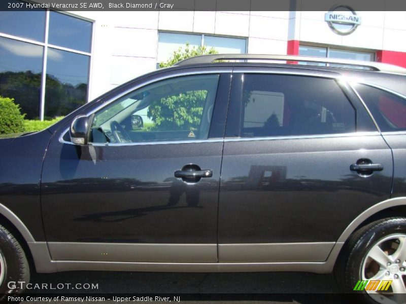 Black Diamond / Gray 2007 Hyundai Veracruz SE AWD