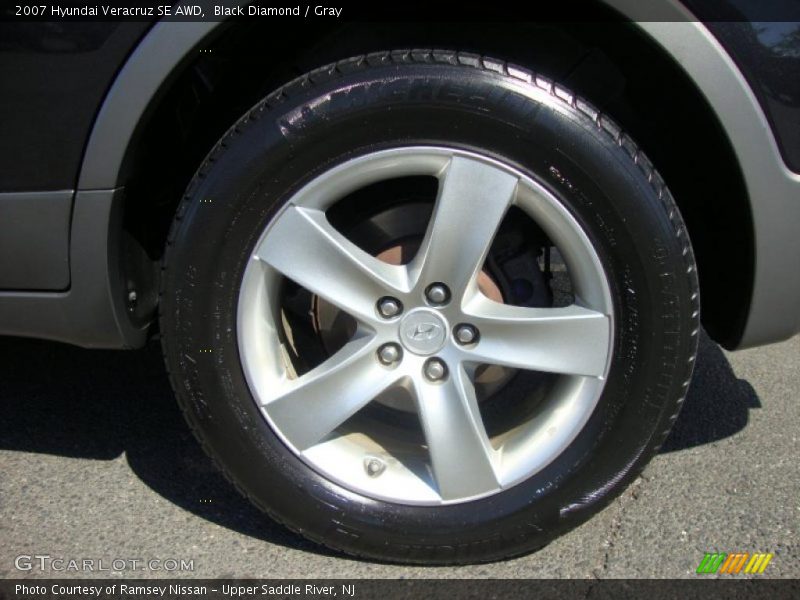Black Diamond / Gray 2007 Hyundai Veracruz SE AWD