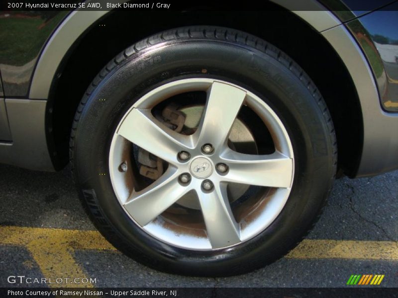 Black Diamond / Gray 2007 Hyundai Veracruz SE AWD