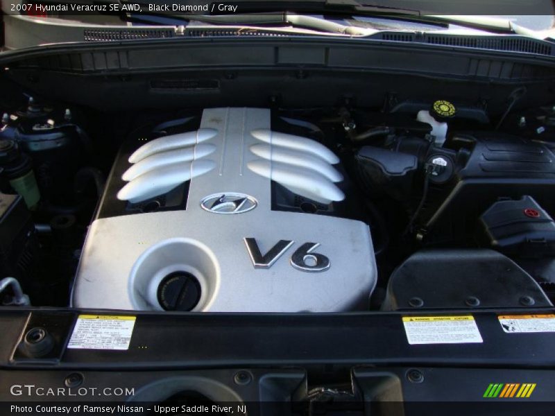 Black Diamond / Gray 2007 Hyundai Veracruz SE AWD