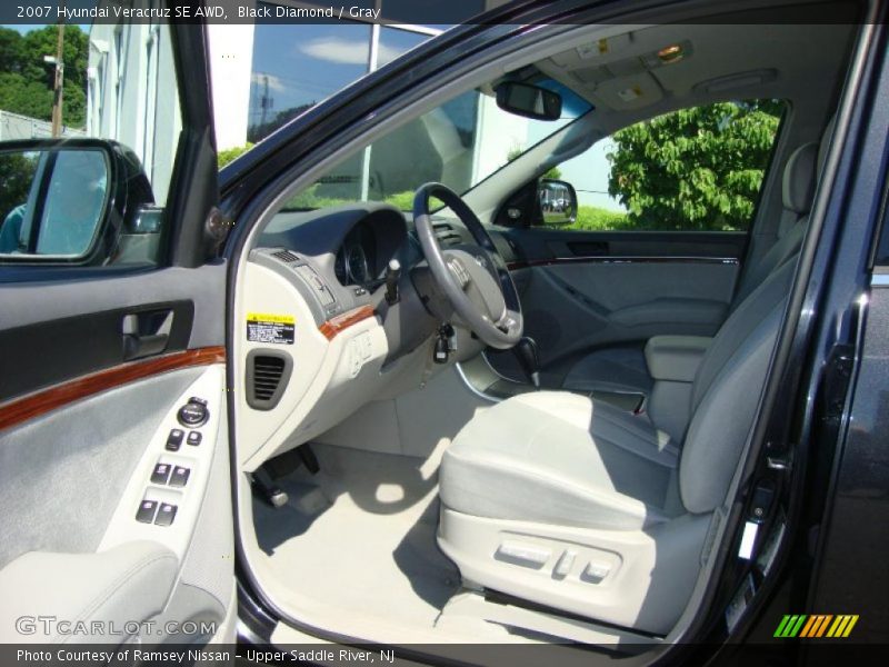 Black Diamond / Gray 2007 Hyundai Veracruz SE AWD