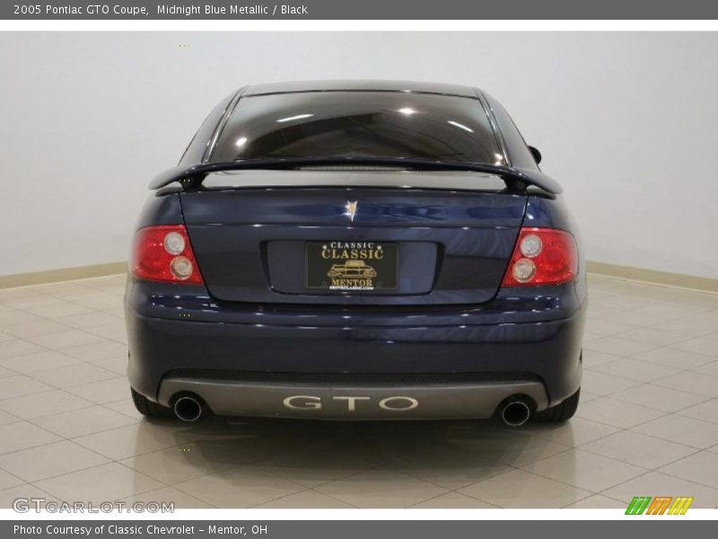 Midnight Blue Metallic / Black 2005 Pontiac GTO Coupe