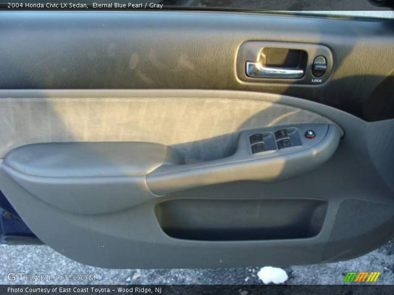Eternal Blue Pearl / Gray 2004 Honda Civic LX Sedan